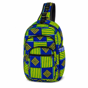 African Print Sling Backpack